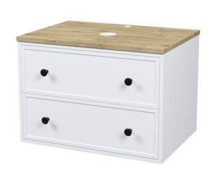 Тумба подвесная IDDIS Torr TOR70WVi95K со столешницей 70см дуб верона/белый матовый